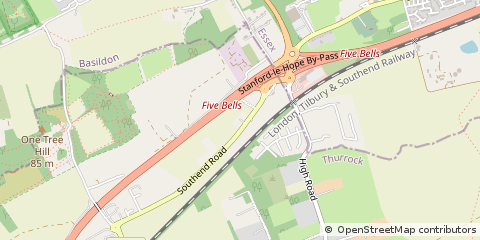 Map of Stanford-LE-Hope, Essex