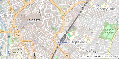 Map of Leicester