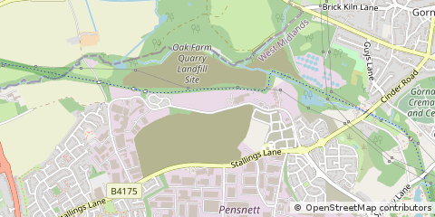Map of Kingswinford, West Midlands