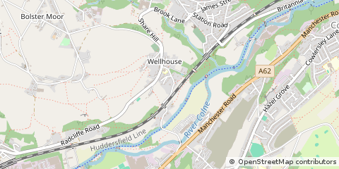 Map of Huddersfield