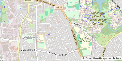 Map of Reading, Berkshire
