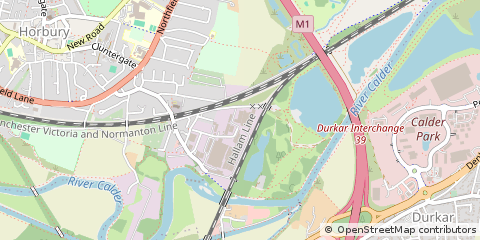 Map of Wakefield, West Yorkshire
