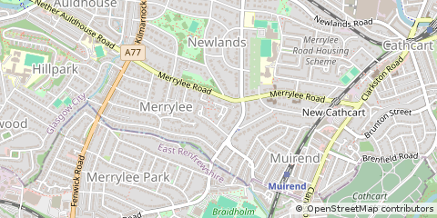 Map of Glasgow, Please Select a Region, State or Province.