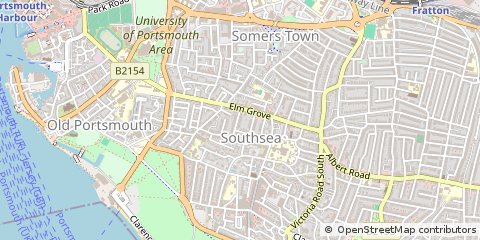 Map of Southsea, Hampshire