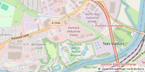 Map of Stockton on Tees, Cleveland