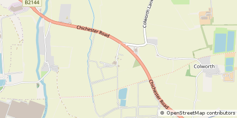 Map of Chichester, West Sussex