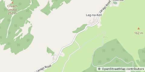 Map of Oban, Argyll and Bute