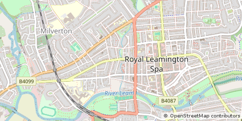 Map of Leamington SPA, Warwickshire