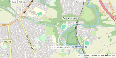 Map of Bury, Lancashire