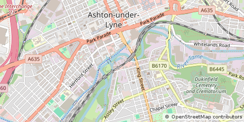 Map of Dukinfield, Cheshire