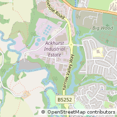 Map of Ackhurst Road Chorley, Lancashire