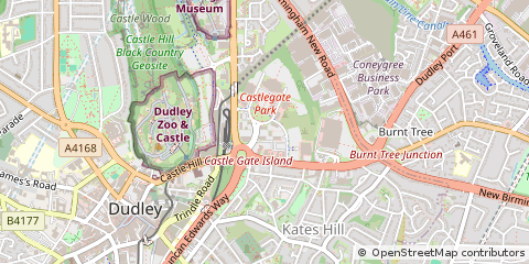 Map of Dudley