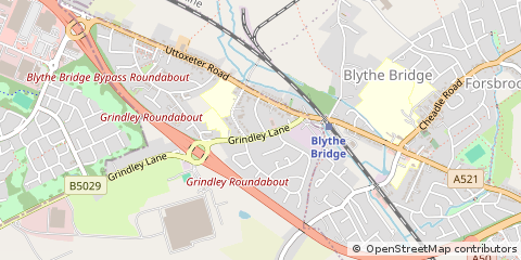 Map of Stoke-on-Trent, Staffordshire