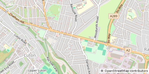 Map of Gillingham, Kent
