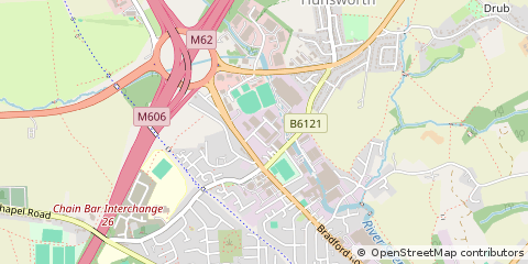 Map of Cleckheaton, West Yorkshire