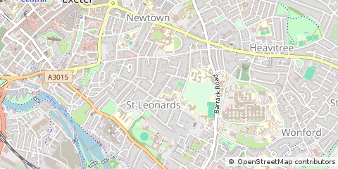 Map of Exeter