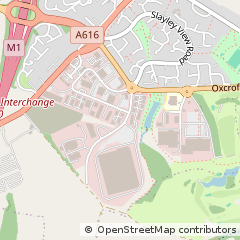 Map of Chesterfield, Derbyshire