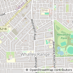Map of Manchester, Lancashire