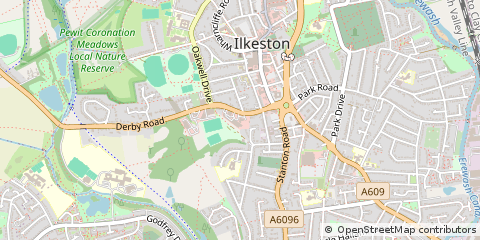 Map of Ilkeston, Derbyshire