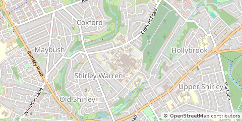 Map of General Hospital Tremona Road, Southampton