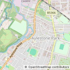 Map of Leicester, Hertfordshire