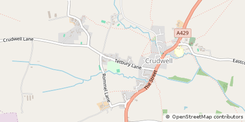 Map of Malmesbury, Wiltshire