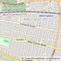 Map of Hove, East Sussex