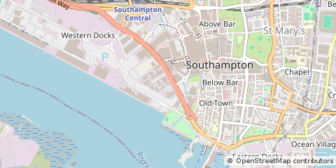 Map of Southampton