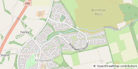 Map of Aberdeen, Aberdeenshire