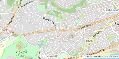 Map of Swansea