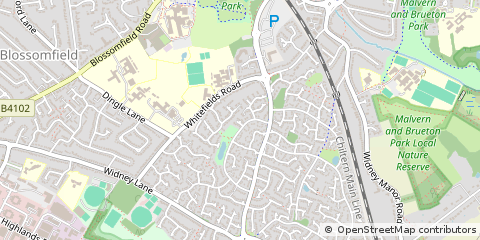 Map of Solihull