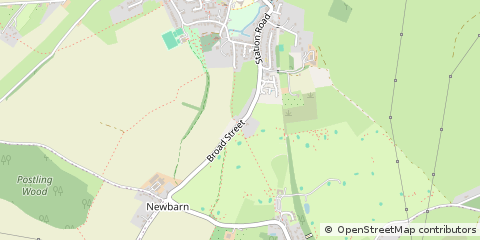 Map of Folkestone, Kent