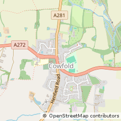 Map of Horsham, West Sussex