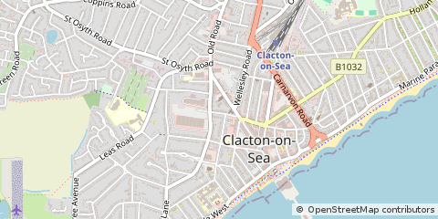 Map of Clacton on SEA, Essex