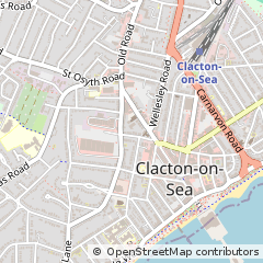 Map of Clacton on SEA, Essex