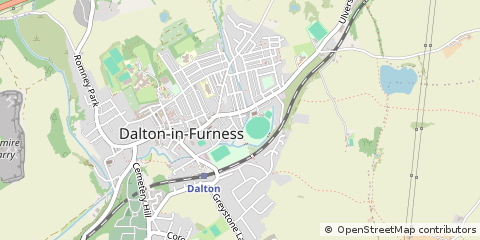 Map of Dalton-in-Furness, Cumbria