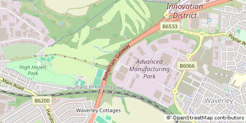 Map of Rotherham