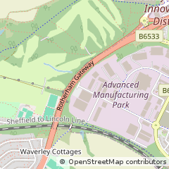Map of Rotherham