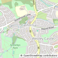 Map of Birmingham, Westmidlands