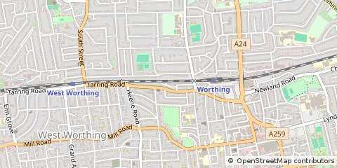 Map of Worthing