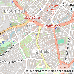 Map of Sheffield