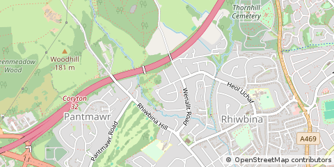 Map of Cardiff