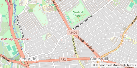 Map of Ilford, Essex