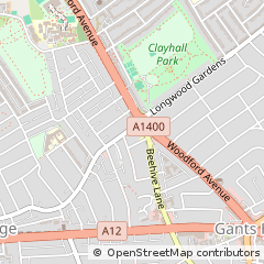 Map of Ilford, Essex