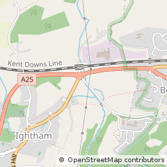 Map of Ightham, Kent