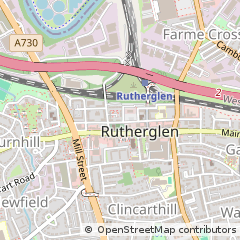 Map of Glasgow, Lanarkshire