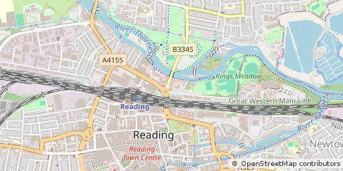 Map of Reading, Berks