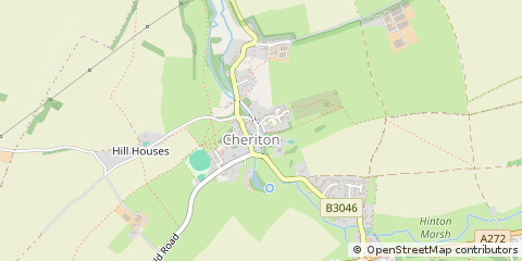 Map of Alresford, Hampshire