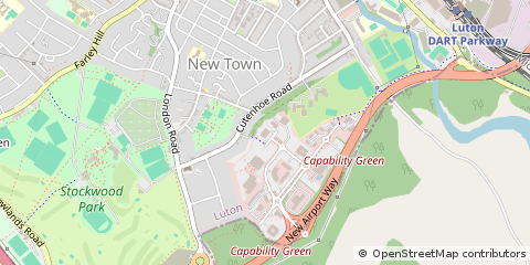 Map of Luton, Bedfordshire