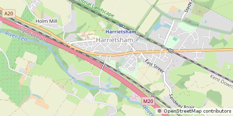 Map of Maidstone, Kent